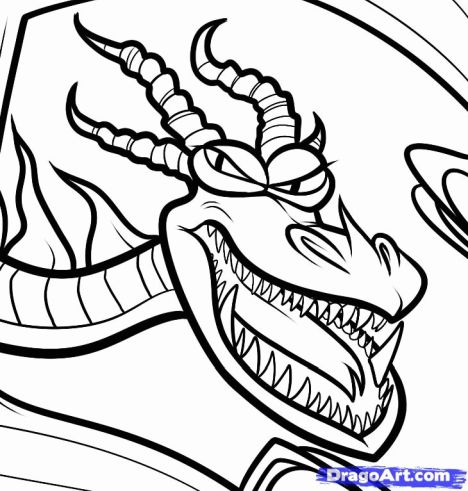 How To Train Your Dragon Coloring Pages Monstrous Nightmare - Part 1